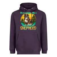 Plum life is better with a australian shepherd Heavyweight Hoodie - texasbilliewilder