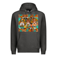Charcoal Heather western fall gnomes tumbler Premium Hoodie - Artiststas