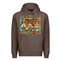 Coffee western fall gnomes tumbler Premium Hoodie - Artiststas