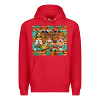 Red western fall gnomes tumbler Premium Hoodie - Artiststas