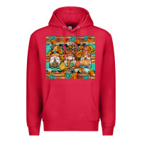 Cardinal western fall gnomes tumbler Premium Hoodie - Artiststas