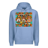 Colony Blue western fall gnomes tumbler Premium Hoodie - Artiststas