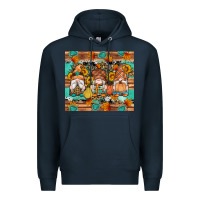 Navy western fall gnomes tumbler Premium Hoodie - Artiststas