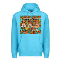 Ocean Blue western fall gnomes tumbler Premium Hoodie - Artiststas