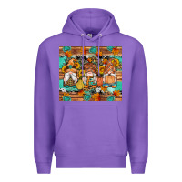 Purple western fall gnomes tumbler Premium Hoodie - Artiststas