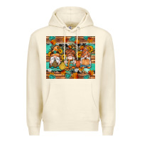 Sandshell western fall gnomes tumbler Premium Hoodie - Artiststas