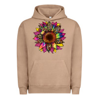 Pigment Burro tie dye leopard sunflower Urban Hoodie - Artiststas