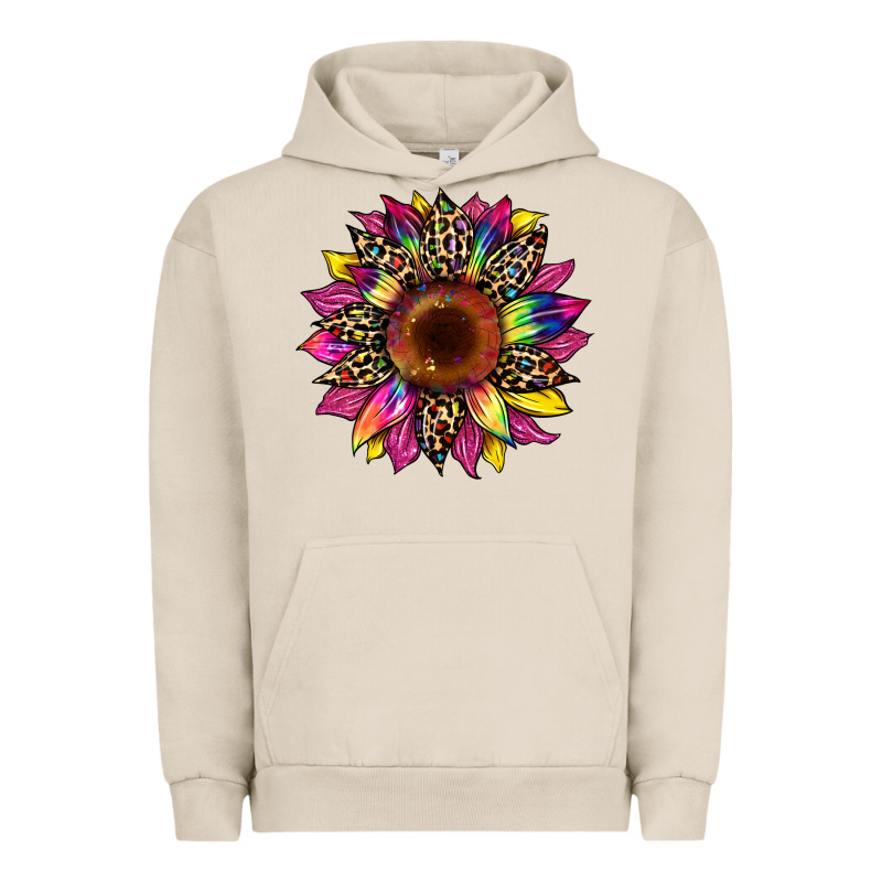 Tie Dye Leopard Sunflower Urban Hoodie by Artiststas | Teevron