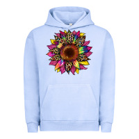 Pigment Grape Ice tie dye leopard sunflower Urban Hoodie - Artiststas