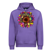 Tulip tie dye leopard sunflower Urban Hoodie - Artiststas