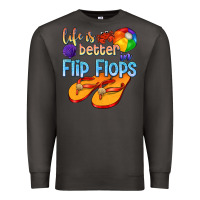 Smoke life is better in flip flops Premium Sweatshirt - texasbilliewilder