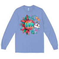 Colony Blue western licensed vocational nurse medical instruments Long Sleeve Tee - BarkalooDesign