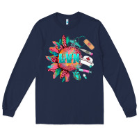 Navy western licensed vocational nurse medical instruments Long Sleeve Tee - BarkalooDesign
