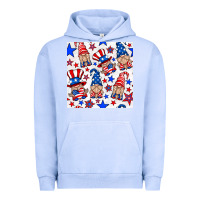Pigment Grape Ice 4th of july patriotic gnome seamless pattern Urban Hoodie - BundleAndBundleShop
