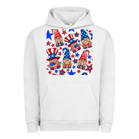 Pigment Lunar Rock 4th of july patriotic gnome seamless pattern Urban Hoodie - BundleAndBundleShop