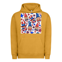 Pigment Peanut Butter 4th of july patriotic gnome seamless pattern Urban Hoodie - BundleAndBundleShop