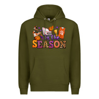 Army Green tis the season basketball Premium Hoodie - Jasminsmagicworld