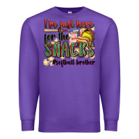 Purple i'm just here for the snacks #softball brother Premium Sweatshirt - Zillion Design Studio