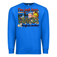True Royal i'm just here for the snacks #softball brother Premium Sweatshirt - Zillion Design Studio