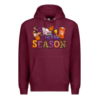 Burgundy tis the season basketball Premium Hoodie - Jasminsmagicworld