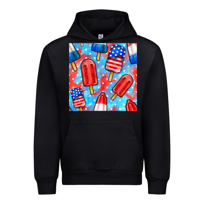 4th Of July Popsicle Seamless Pattern Urban Hoodie by BundleAndBundleShop | Teevron