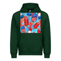 Forest Green 4th of july popsicle seamless pattern Urban Hoodie - BundleAndBundleShop