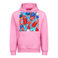 Fuchsia Pink 4th of july popsicle seamless pattern Urban Hoodie - BundleAndBundleShop