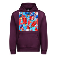 Mauve Wine 4th of july popsicle seamless pattern Urban Hoodie - BundleAndBundleShop