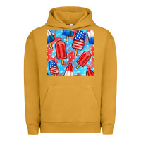 Pigment Peanut Butter 4th of july popsicle seamless pattern Urban Hoodie - BundleAndBundleShop