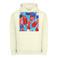 Pigment Pistachio 4th of july popsicle seamless pattern Urban Hoodie - BundleAndBundleShop