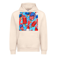 Sandshell 4th of july popsicle seamless pattern Urban Hoodie - BundleAndBundleShop