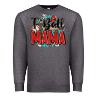 Charcoal Heather t ball mama Premium Sweatshirt - Zillion Design Studio