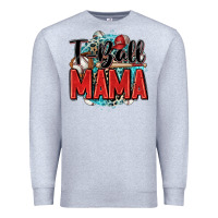 Heather Grey t ball mama Premium Sweatshirt - Zillion Design Studio