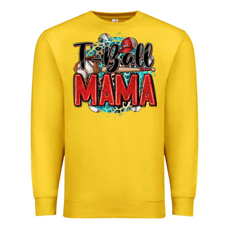 T Ball Mama Premium Sweatshirt by Zillion Design Studio | Teevron