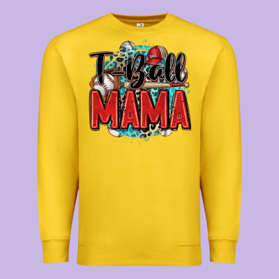 T Ball Mama Premium Sweatshirt Designed By Zillion Design Studio