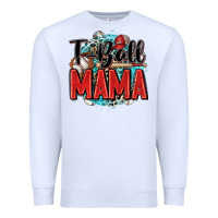White t ball mama Premium Sweatshirt - Zillion Design Studio