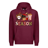 Burgundy tis the season baseball Premium Hoodie - Jasminsmagicworld