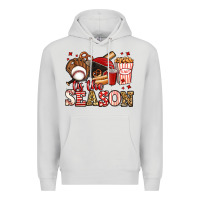 Dove Grey tis the season baseball Premium Hoodie - Jasminsmagicworld