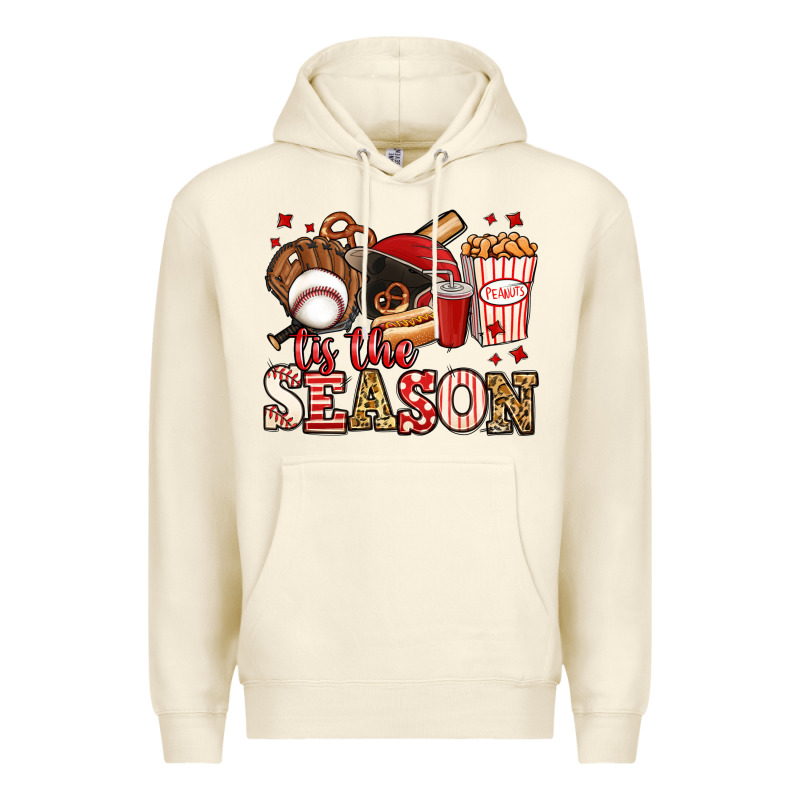 Tis The Season Baseball Premium Hoodie by Jasminsmagicworld | Teevron