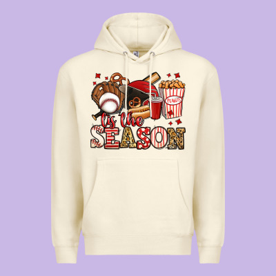 Tis The Season Baseball Premium Hoodie Designed By Jasminsmagicworld