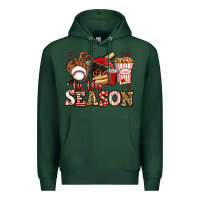 Sports Green tis the season baseball Premium Hoodie - Jasminsmagicworld