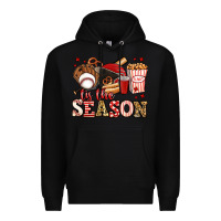 Black tis the season baseball Premium Hoodie - Jasminsmagicworld