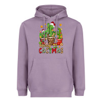 Lavender christmas cactus merry cactmas Heavyweight Hoodie - Zillion Design Studio