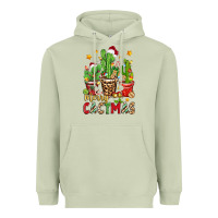 Matcha christmas cactus merry cactmas Heavyweight Hoodie - Zillion Design Studio