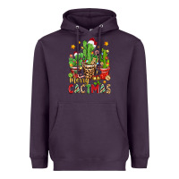 Plum christmas cactus merry cactmas Heavyweight Hoodie - Zillion Design Studio