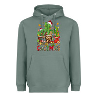 Sage christmas cactus merry cactmas Heavyweight Hoodie - Zillion Design Studio