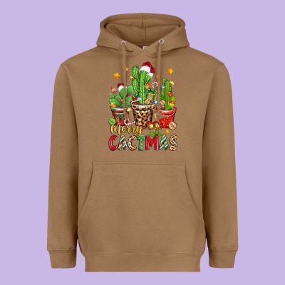Heavyweight Hoodie christmas cactus merry cactmas