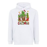 White christmas cactus merry cactmas Heavyweight Hoodie - Zillion Design Studio