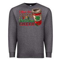 Charcoal Heather i run on coffee and christmas cheer Premium Sweatshirt - RanaPortraitStore