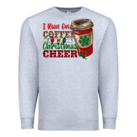 Heather Grey i run on coffee and christmas cheer Premium Sweatshirt - RanaPortraitStore